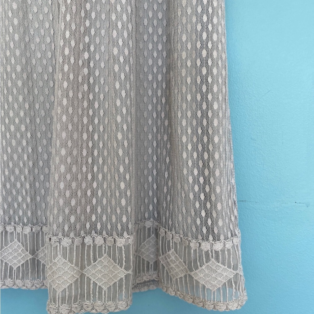 Silver Gray Max Studio Lacy Dress  - Small